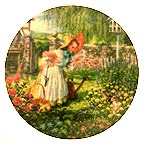 Mary, Mary, Quite Contrary collector plate by Scott Gustafson