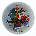 The Skating Lesson collector plate by Joseph Csatari