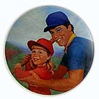 Batter Up collector plate by Barbara Bradley