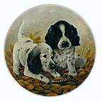Fine Feathered Friends - English Setter collector plate by Lynn Kaatz
