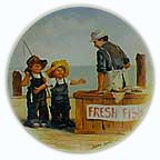Fish Story collector plate by Jeanne Down