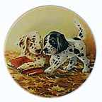 Puppy Tales collector plate by Lynn Kaatz