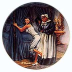 Mammy Lacing Scarlet collector plate by Raymond Kursar