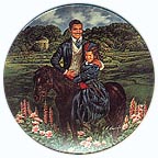 Bonnie And Rhett collector plate by Raymond Kursar