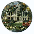 The Greek Revival collector plate by Renee McGinnis