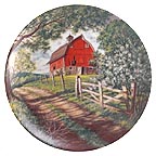 The Weathered Barn collector plate by Bart Jerner