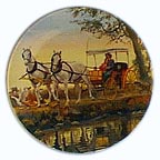 The Surrey With The Fringe On Top collector plate by Mort K&uuml;nstler