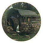 New London Grist Mill collector plate by Craig Tennant