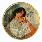 Mother's Here collector plate by William Chambers