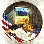 America The Beautiful collector plate by B. Higgins Bond