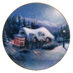 Silent Night collector plate by Thomas Kinkade