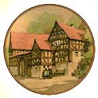 Farmhouse In Fronhausen collector plate by Karl Bedal