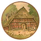 Lower Saxonian House Near Thedinghausen collector plate by Karl Bedal