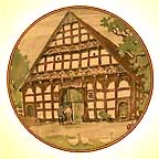 Westphalian House Near Delbruck collector plate by Karl Bedal