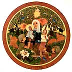Adoration collector plate by Hedi Keller