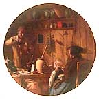 The Chemist collector plate by Albert Anker