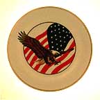 Eagle And Flag collector plate