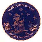 Little Drummer Boy collector plate by Josef Neubauer