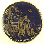 We Wish You Happiness collector plate by Josef Neubauer