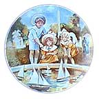 Setting Sail At The Tuileries collector plate by Bernard Peltriauz