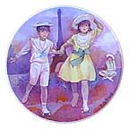 Skating At The Trocadero collector plate by Bernard Peltriauz