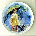 Christiane And Fifi collector plate by Paul Durand