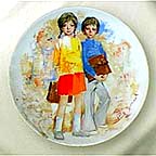 Emilie And Philippe collector plate by Paul Durand
