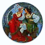 The Wife Of Bath's Tale collector plate by G. A. Hoover