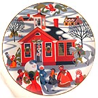 Village School House collector plate by Betsey Bates