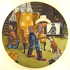 Cowboy Capers collector plate by Mike Hagel