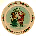 December collector plate by Sarah Stilwell Weber