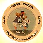 September collector plate by Sarah Stilwell Weber