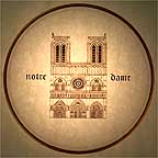 Notre Dame collector plate