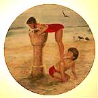 Beach Break collector plate by Donald Zolan