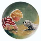 Making Friends collector plate by Donald Zolan