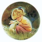Tender Moment collector plate by Donald Zolan