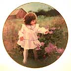 Ribbons And Roses collector plate by Donald Zolan