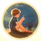 Erik & Dandelion collector plate by Donald Zolan