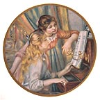 At The Piano collector plate by Auguste Renoir