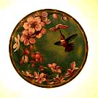 Rufous Hummingbird With Apple Blossoms collector plate by Cyndi Nelson
