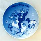 Boy And Goats collector plate by Gunnar Bratlie