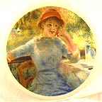 Alphonsine Fournaise collector plate by Pierre-August Renoir