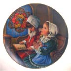 November - Giving Thanks collector plate by Sandra Kuck