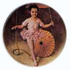 Katie The Tightrope Walker collector plate by John McClelland