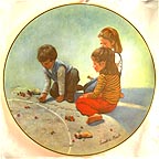 Me First collector plate by Sandra Kuck