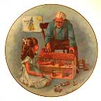 Grandpa And The Doll House collector plate by Sandra Kuck