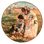 Delightful Bundle collector plate by Sandra Kuck