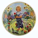 A Time To Plant collector plate by John McClelland