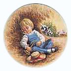Little Boy Blue collector plate by John McClelland