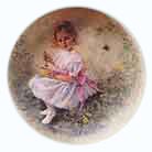 Little Miss Muffet collector plate by John McClelland